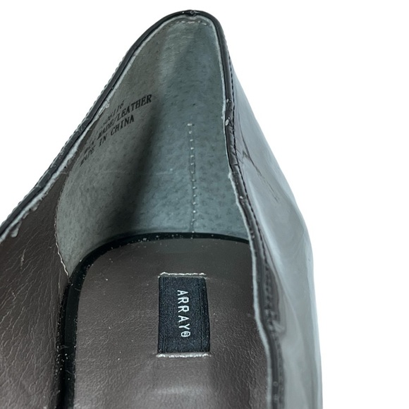 ARRAY Leopard Print Jeweled Cheetah Face Black Patent Loafers Shoes Women's 9N - Picture 8 of 16